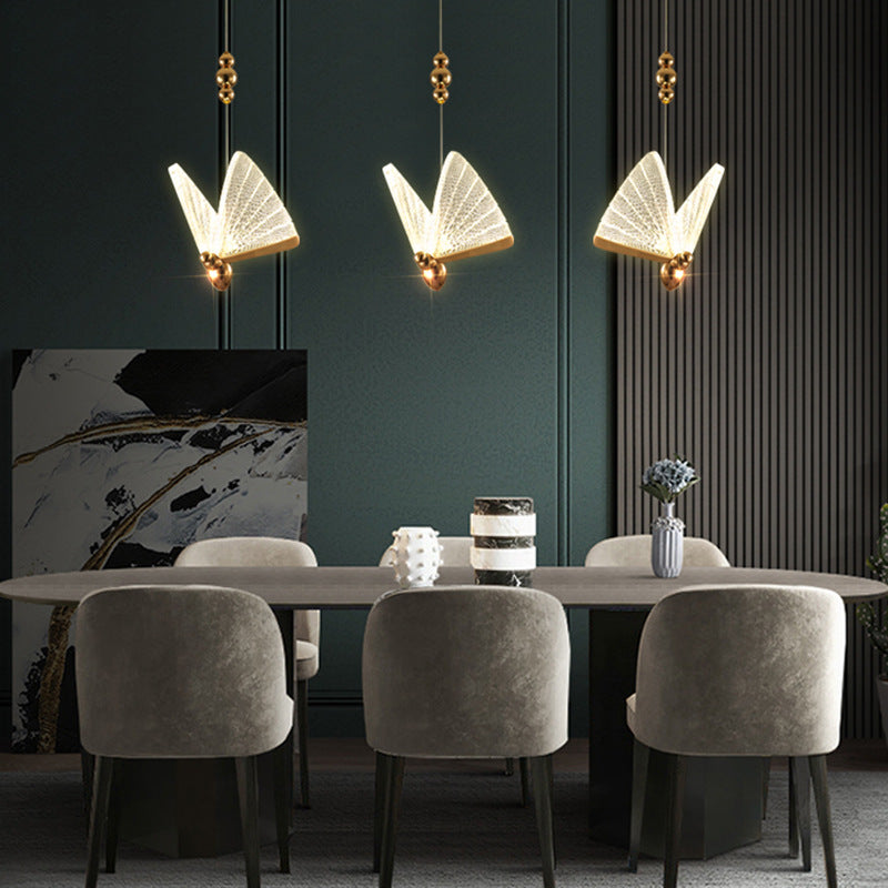 Light Luxury Modern Minimalist Creative Design Bar Butterfly Chandelier by CABINSGATE SMART FURNITURE