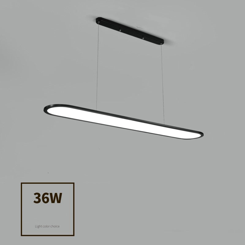 Modern Simple Creative Strip Bar Led Office Lighting Restaurant Chandelier by CABINSGATE SMART FURNITURE