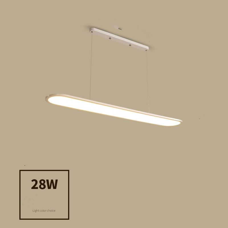 Modern Simple Creative Strip Bar Led Office Lighting Restaurant Chandelier by CABINSGATE SMART FURNITURE