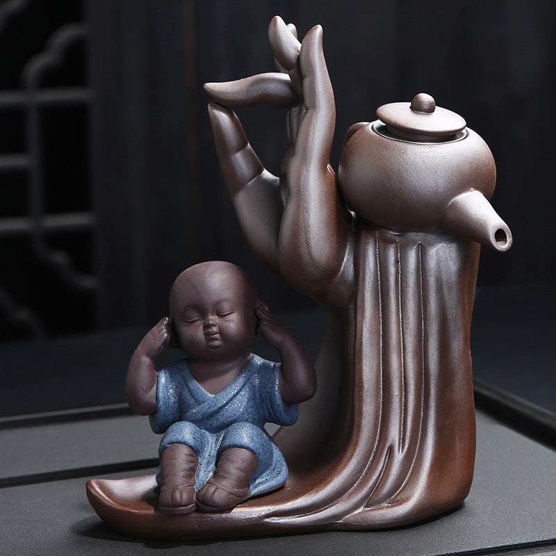 Elevate Your Experience with Our Ebony Ceremony Tea Set by CABINSGATE SMART FURNITURE
