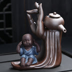 Elevate Your Experience with Our Ebony Ceremony Tea Set by CABINSGATE SMART FURNITURE