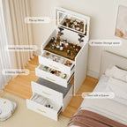 Transform Your Space with the Compact Makeup Vanity Set – A Perfect Blend of Style and Function by CABINSGATE SMART FURNITURE