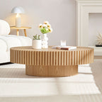 Modern Handmade Drum Coffee Table: Elevate Your Living Space with Style and Functionality by CABINSGATE SMART FURNITURE