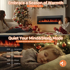Transform Your Space with the Electric Fireplace Heater with Remote Control by CABINSGATE SMART FURNITURE