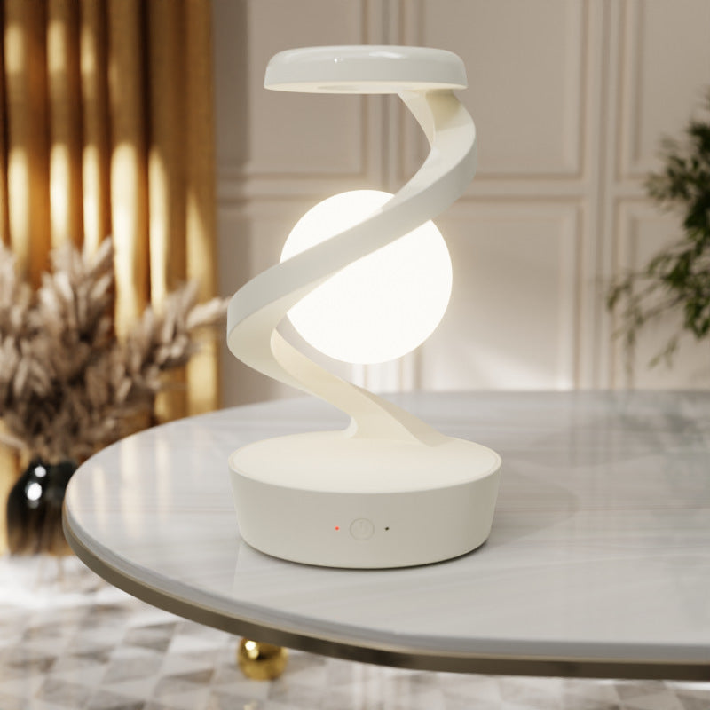 Rotating Moon Desk Lamp: Elevate Your Space with Elegant Wireless Charging