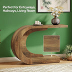 Transform Your Space with the Curved Console Accent Table by CABINSGATE SMART FURNITURE