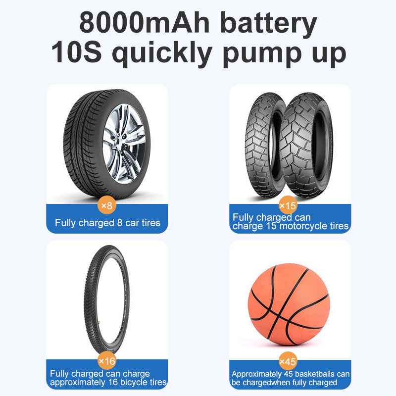 Smart Wireless Tire Inflator: Your Portable Solution for Instant Air Pressure