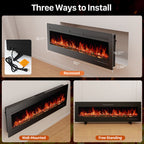 Transform Your Space with the Electric Fireplace Heater with Remote Control by CABINSGATE SMART FURNITURE
