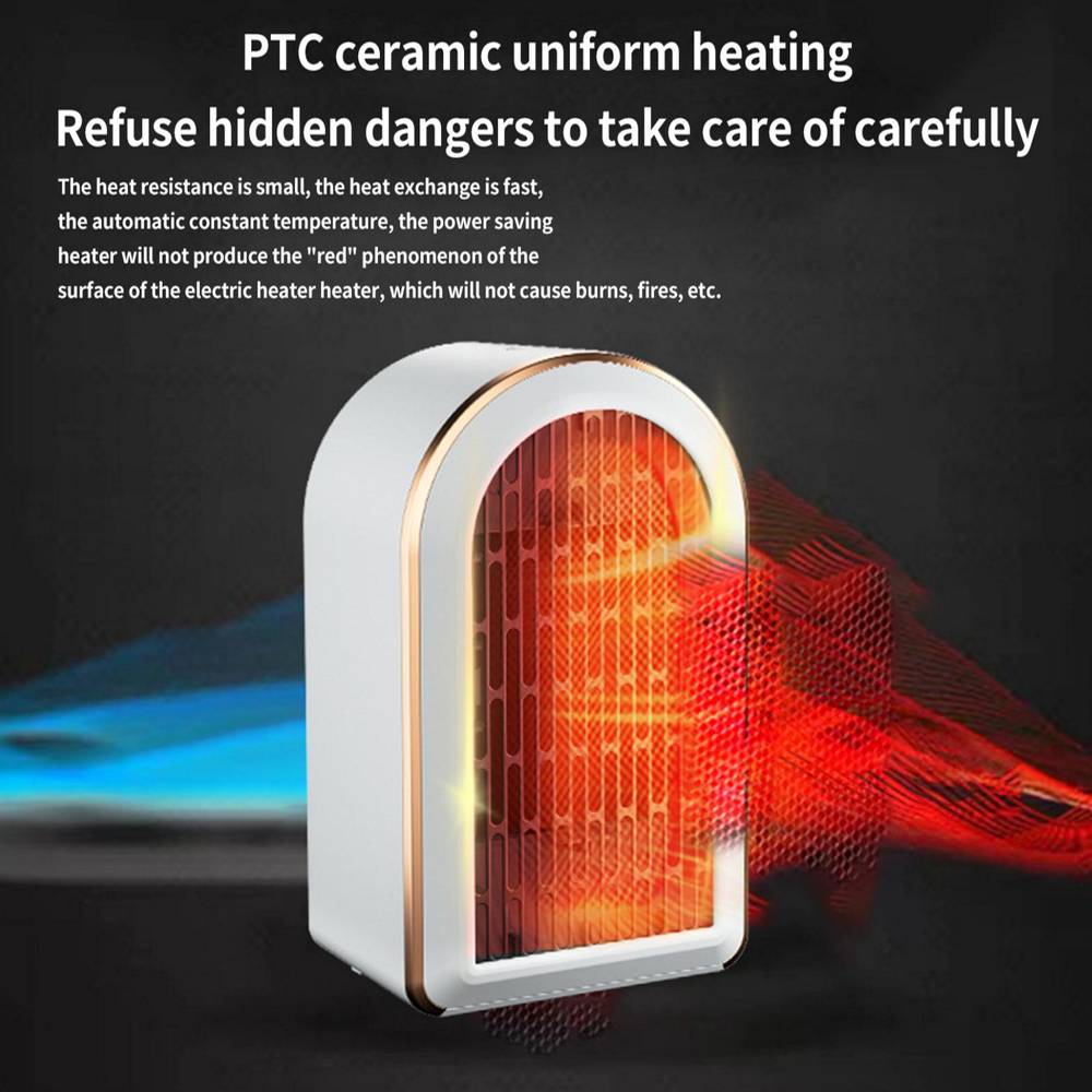 Electric Portable Space Heater 1200W Small Ceramic Fan Heater Low Energy UK Plug by CABINSGATE SMART FURNITURE