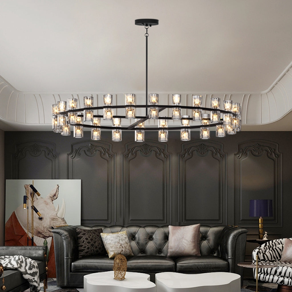 Transform Your Space with Modern Crystal Chandeliers – Elegant LED Lighting for Your Dining Room by CABINSGATE SMART FURNITURE