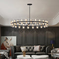 Transform Your Space with Modern Crystal Chandeliers – Elegant LED Lighting for Your Dining Room by CABINSGATE SMART FURNITURE