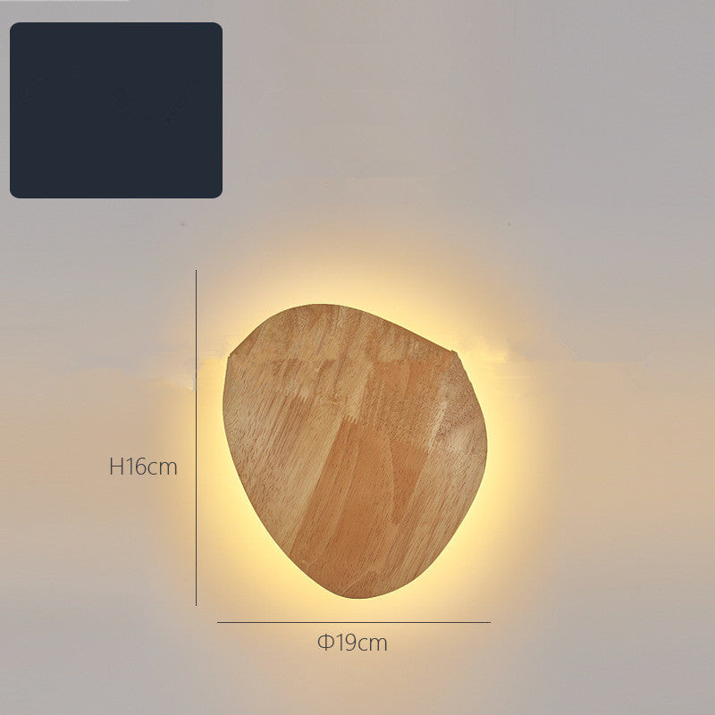Eco-Friendly Wall-Mounted Log Art Wall Lamp