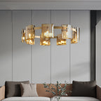 Modern Simple Glass Living Room Chandelier Bedroom Study Personality by CABINSGATE SMART FURNITURE