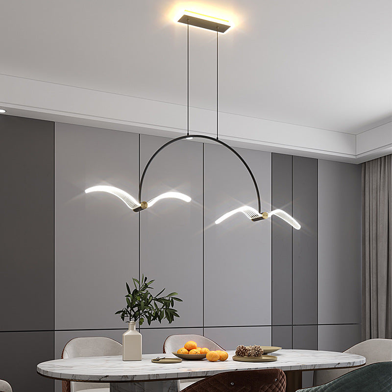 Modern Minimalist Bedroom Showroom Window Seagull Led Chandelier by CABINSGATE SMART FURNITURE