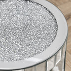 Crystal Inlaid Mirror Round Table by CABINSGATE SMART FURNITURE