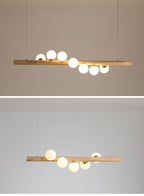 Chandelier Solid Wood Modern Minimalist Log by CABINSGATE SMART FURNITURE
