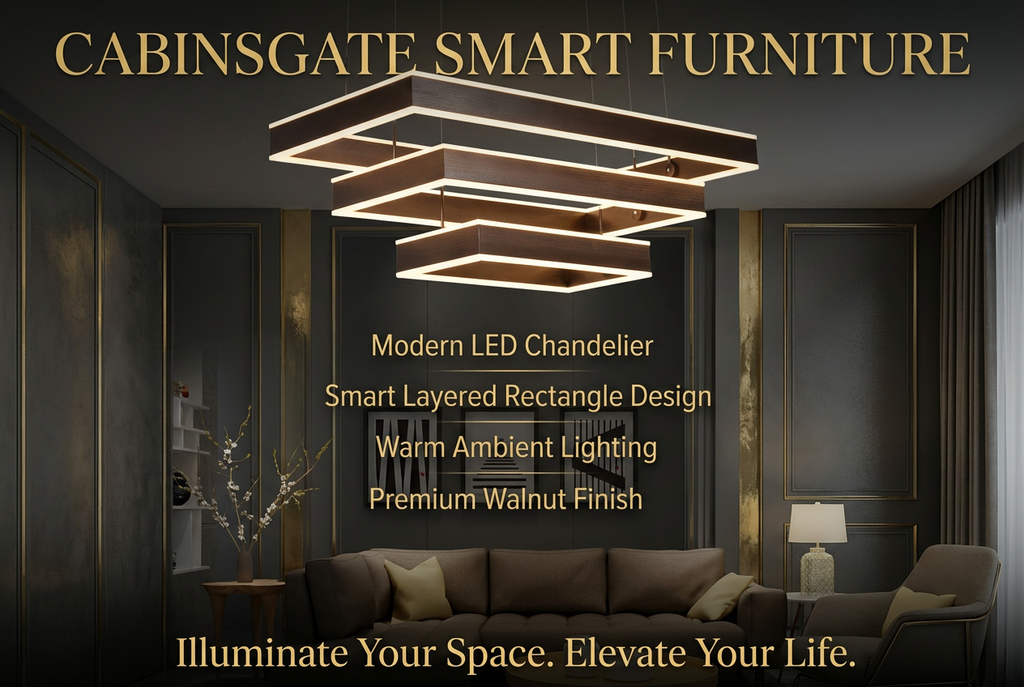 Elegant Living Room Chandelier - Illuminate Your Space with Style and Grace by CABINSGATE SMART FURNITURE