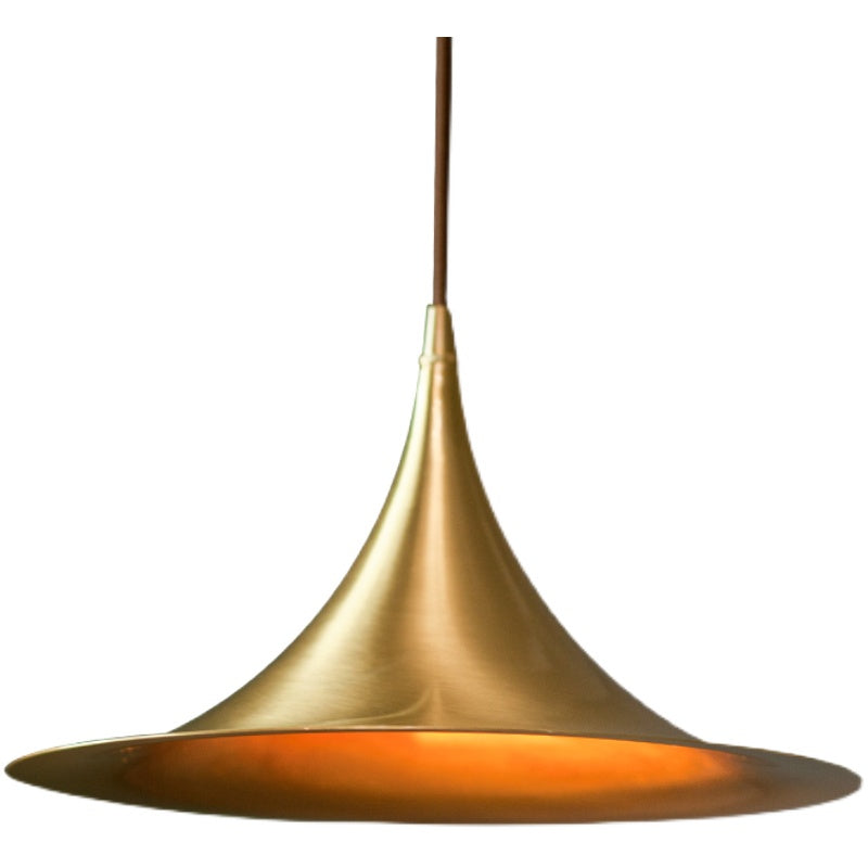Minimalist Brass Horn Restaurant Bar Cafe Full Copper Chandelier by CABINSGATE SMART FURNITURE