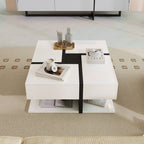 Modern Coffee Table with Storage - Elevate Your Living Space by CABINSGATE SMART FURNITURE