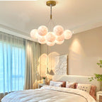 Elevate Your Space with Our Nordic Bedroom Chandelier: Creative Moon Bubble Lights by CABINSGATE SMART FURNITURE