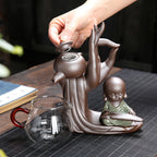 Elevate Your Experience with Our Ebony Ceremony Tea Set by CABINSGATE SMART FURNITURE