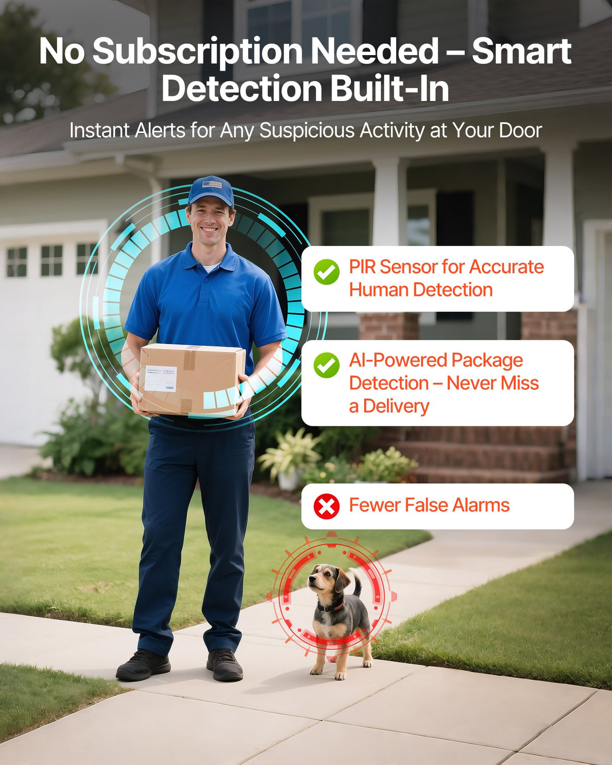 2K Clarity & Security Solutions, Smart Home Video Wireless Camera Ring Doorbell Works With 170° Ultra-Wide View, 2-Way Audio, Motion Detection & Night Vision, Supports Alexei & Google, Cloud Storage, Battery/Wired Powered by CABINSGATE SMART FURNITURE
