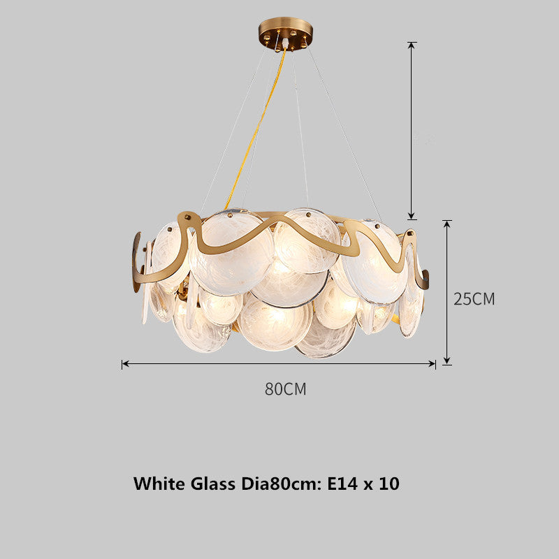 Modern Minimalist Restaurant Table Bar Glass Chandelier by CABINSGATE SMART FURNITURE