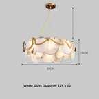 Modern Minimalist Restaurant Table Bar Glass Chandelier by CABINSGATE SMART FURNITURE