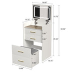 Transform Your Space with the Compact Makeup Vanity Set – A Perfect Blend of Style and Function by CABINSGATE SMART FURNITURE