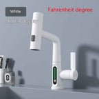 Intelligent Digital Display Faucet Pull-out Basin Faucet Temperature Digital Display Rotation by CABINSGATE SMART FURNITURE