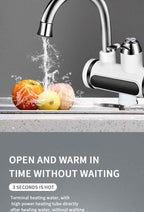 Instant Hot Water Electric Tap – Your Quick Solution for Effortless Heating with Digital Display by CABINSGATE SMART FURNITURE