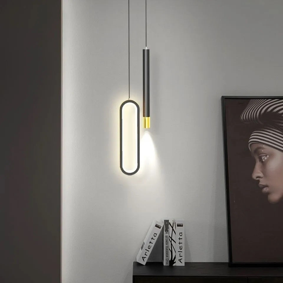 Nordic Long Line Minimalist Chandelier Modern Minimalist Creative by CABINSGATE SMART FURNITURE