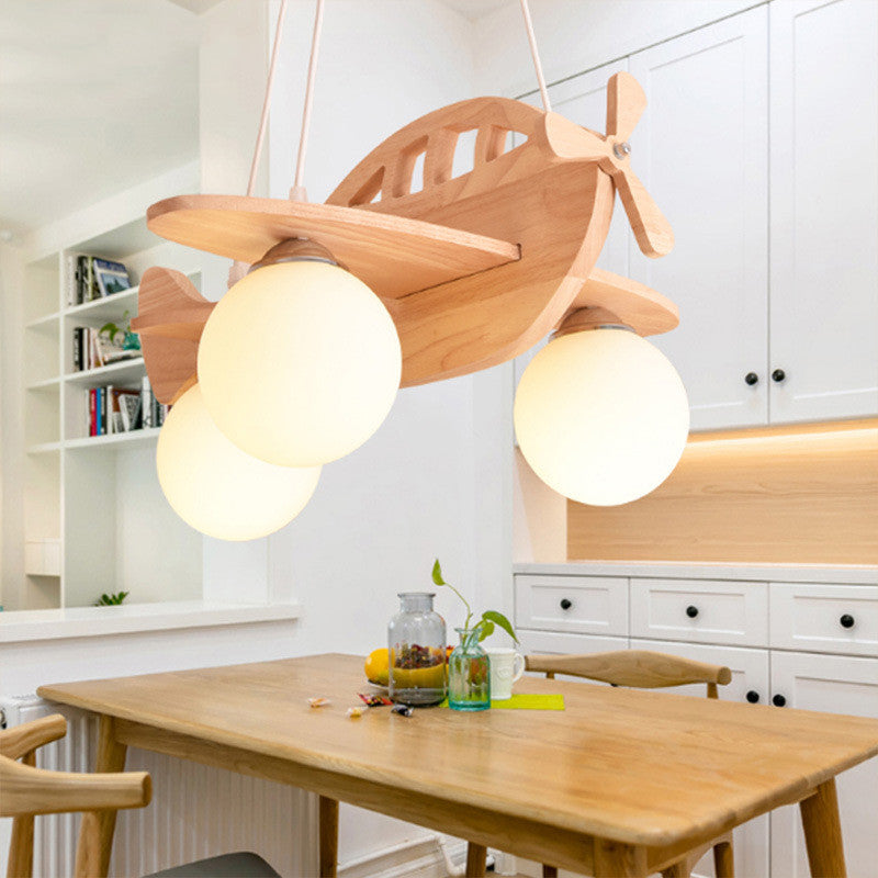 Modern Minimalist Airplane-shaped Chandelier In Children's Room by CABINSGATE SMART FURNITURE