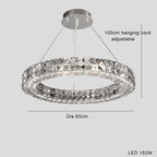 Light Luxury Style Crystal Chandelier Modern Simple Led by CABINSGATE SMART FURNITURE