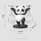 Panda Red Wine Rack Decoration, Wine Cabinet Combination Light by CABINSGATE SMART FURNITURE