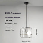 Creative Art Modern Minimalist Glass Bedroom Bedside Chandelier by CABINSGATE SMART FURNITURE