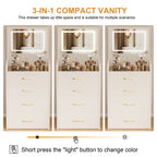 Transform Your Space with the Compact Makeup Vanity Set – A Perfect Blend of Style and Function by CABINSGATE SMART FURNITURE