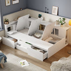 Multifunctional Children's Bed: Stylish Storage Solution for Growing Kids by CABINSGATE SMART FURNITURE