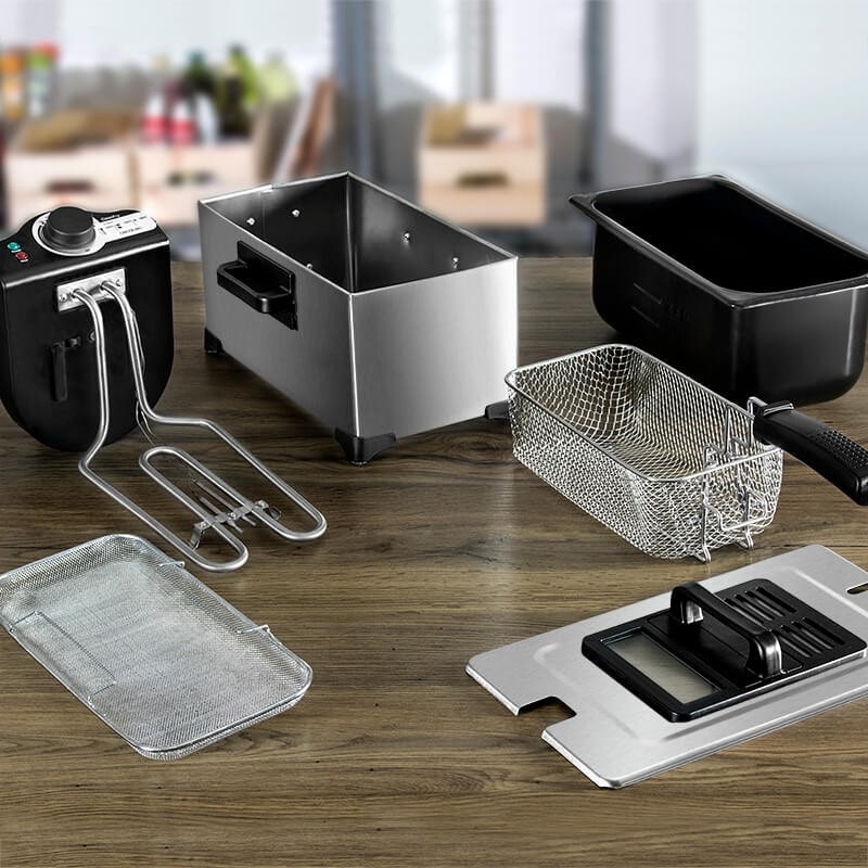 Household 3L French Fries Electromechanical Fryer.