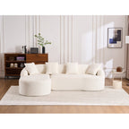 Transform Your Living Space with Our Stylish Compression Sofa with Chaise Longue by CABINSGATE SMART FURNITURE