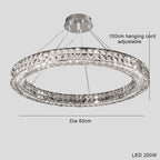 Light Luxury Style Crystal Chandelier Modern Simple Led by CABINSGATE SMART FURNITURE