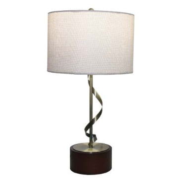 Illuminate Your Space with the Creative Twisted Metal Table Lamp by CABINSGATE SMART FURNITURE