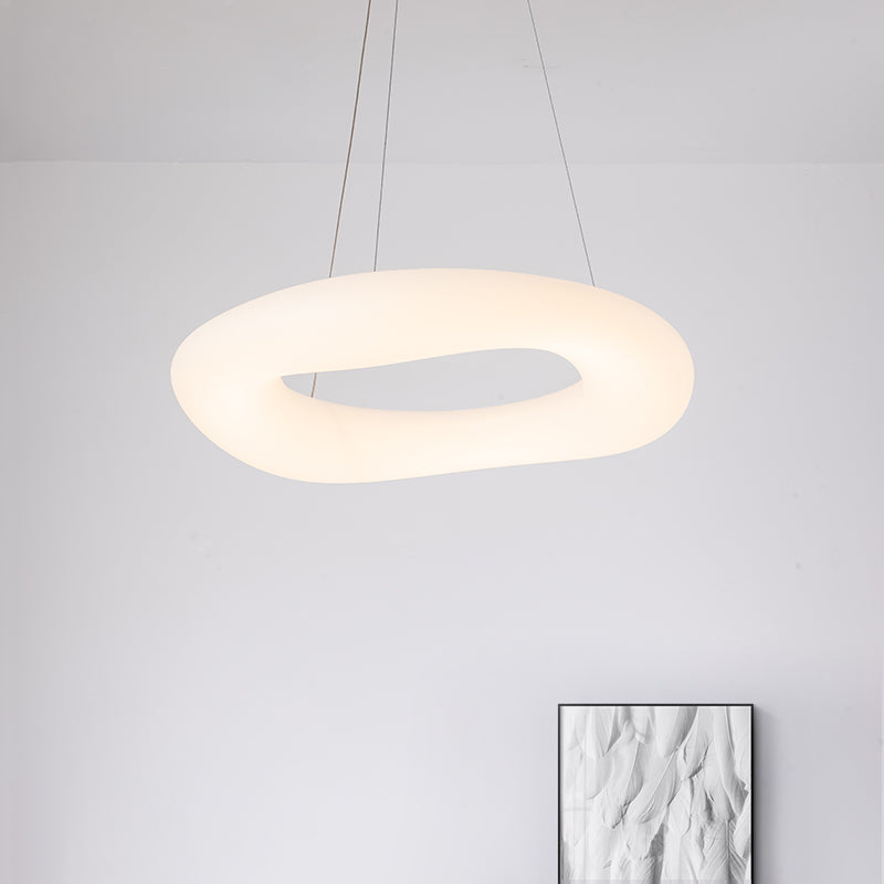 Italian Designer Nordic Chandelier Modern Minimalist Creative Living Room Lamps Round Ring Dining Room Bedroom Chandelier by CABINSGATE SMART FURNITURE