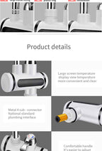 Instant Hot Water Electric Tap – Your Quick Solution for Effortless Heating with Digital Display by CABINSGATE SMART FURNITURE