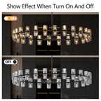 Transform Your Space with Modern Crystal Chandeliers – Elegant LED Lighting for Your Dining Room by CABINSGATE SMART FURNITURE