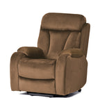 Lift Chair Recliner For Elderly Power Remote Control Recliner Sofa Relax Soft Chair Anti-skid Australia Cashmere Fabric Furniture Living Room Brown by CABINSGATE SMART FURNITURE