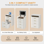 Transform Your Space with the Compact Makeup Vanity Set – A Perfect Blend of Style and Function by CABINSGATE SMART FURNITURE