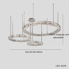 Light Luxury Style Crystal Chandelier Modern Simple Led by CABINSGATE SMART FURNITURE