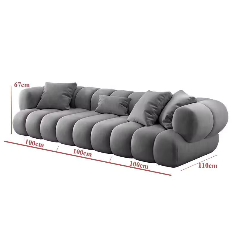 Modern Nordic Velvet L Shape Corner Living Room Sofa, Modular Sectional Sofa Couch Set by CABINSGATE SMART FURNITURE