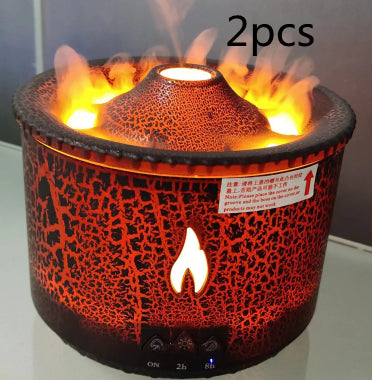 Transform Your Space with the Ultrasonic Aromatherapy Humidifier: Relaxing Mist & Soothing Flames